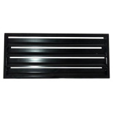 GRILLE G313/19 FRONT LOUVERED BLACK