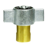 1/2 FNPT WINGNUT THREAD CONNECT QUICK DISCONNECT 3/4 BRASS BODY