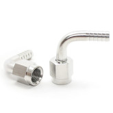 3/8 SWIVEL NUT TO 1/4 BARB ELBOW SS