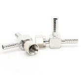 1/4 BARB TEE WITH 1/4 SIDE SWIVEL NUT SS