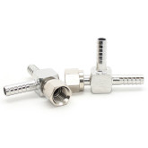 3/8 BARB TEE WITH 3/8 SIDE SWIVEL NUT SS