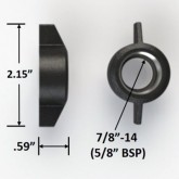BEER WING NUT 7/8"-14 NICKLE AND NYLON 8054