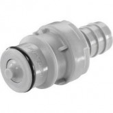 3/8 BARB COUPLING INSERT WITH SHUT-OFF