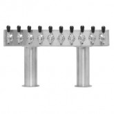 BEER PASS THRU TOWER 10 FAUCET GLYCOL READY PTB10SSG