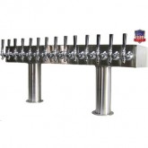 BEER PASS THRU TOWER 14 FAUCET GLYCOL READY PTB14SSG
