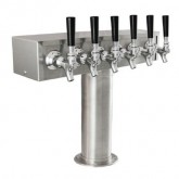BEER T-TOWER HEAVY DUTY 6 FAUCET GLYCOL READY TTB6SSG