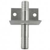 BEER WALL BRACKET 3/8" BARB STRAIGHT SS