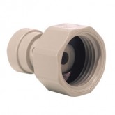 GRAY ACETAL FAUCET CONNECTOR 3/8 TUBE OD X 1/2 BSPP