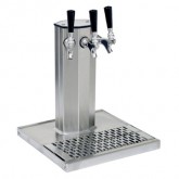 DIRECT DRAW BEVERAGE TOWER & DRAIN PAN AIR COOLED CT-3-SS
