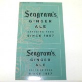 D37/38-SEA-1-SG DECAL SEAGRAM'S GINGER ALE LEV ONE LABEL