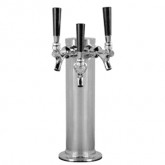 BEER TOWER 3" CYLINDER 3 FAUCET AIR COOLED D4743STT