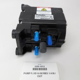 FLOJET G55 CO2/AIR DRIVEN BIB PUMP, 1/4 BARBED STRAIGHT SS INLET, 1/4 BARBED STRAIGHT SS OUTLET, 1/4 BRASS SHUT-OFF CO2 INLET