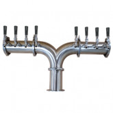 BEER Y TOWER 6 FAUCET GLYCOL COOLED LD102612-06YYBS