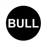 BUTTON CAP ROUND BULL BLACK CAP / WHITE LETTER
