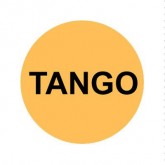 BUTTON CAP ROUND TANGO ORANGE CAP / BLACK LETTER