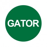 BUTTON CAP ROUND GATOR GREEN CAP / WHITE LETTER