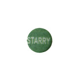 BUTTON CAP ROUND STARRY GREEN CAP / WHITE LETTER