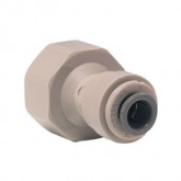 GRAY ACETAL FEMALE CONNECTOR  3/8 TUBE OD X 1/2 BSPP CONE