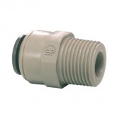 GRAY ACETAL MALE CONNECTOR 5/16 TUBE OD X 1/4 BSPT