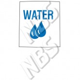 VALVE LABEL NBS67 GENERIC WATER 25 PACK