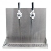 BEER WALL MOUNT DISPENSER 2 FAUCET & DRIP TRAY WMD15-2G